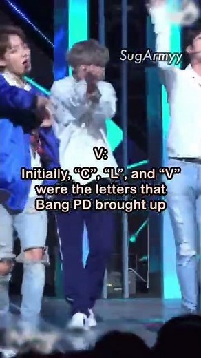 Behind Taehyung’s stage name, V