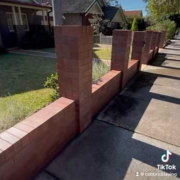Brick fence construction by: COB Bricklaying