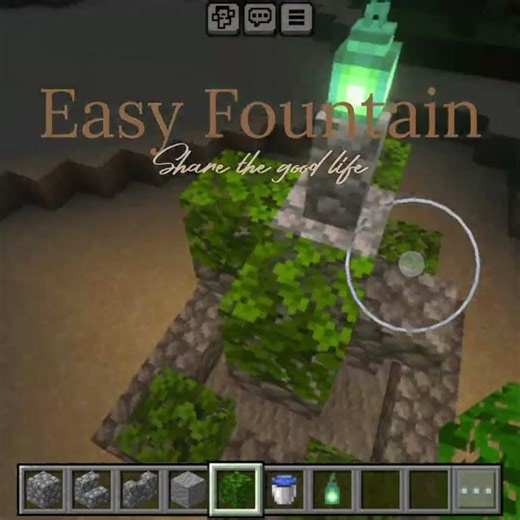 easy fountain ⛲ in Minecraft #minecraft#shorts