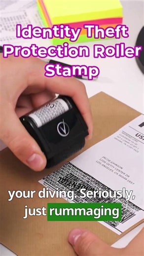 Privacy Guard Roller Stamp for Maximum Data Security
