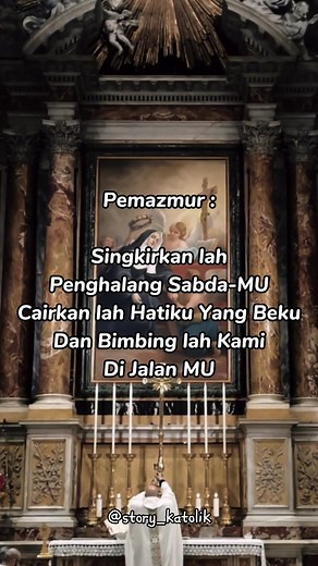 Mazmur Singkirkanlah Penghalang Sabdamu - Lagu Mazmur Tanggapan Kristen