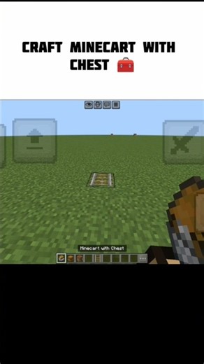 🚂📦 How to Craft a Minecart with Chest in Minecraft! 🧰⛏️ #minecraft #minecrafttutorial #minecrafttips