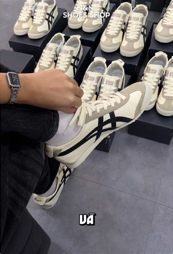 Onitsuka Tiger IVORY BLACK: Giày Nam Tinh Tế