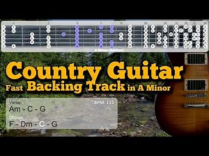 Country Backing Track for Guitar in A Minor