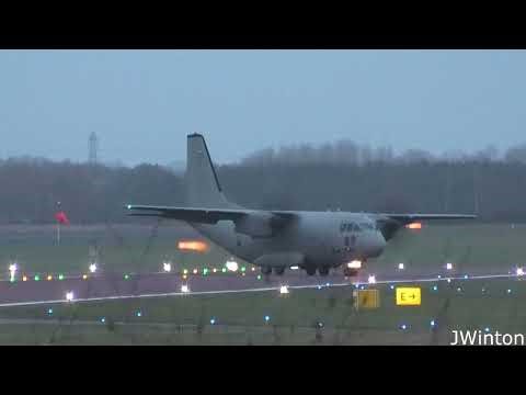Italy Air Force C-27J Spartan Greenland Mission Fuel Stop at Newcastle Airport