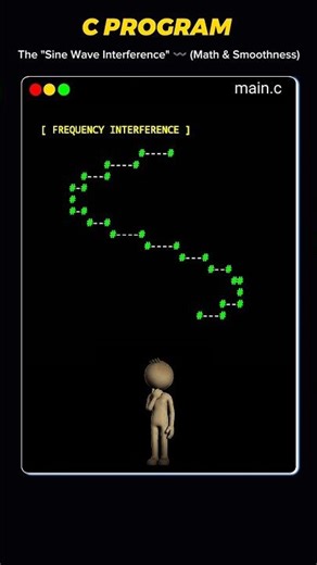 Coding Advanced Math in 15 Lines 〰️🧠 #clanguage #coding #codingaesthetic #shorts