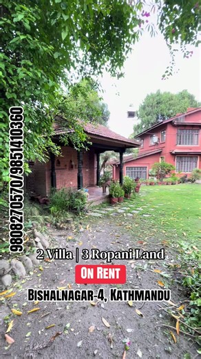 High Standard 2 Villa; 3 Ropani Land; On Rent At Baluwatar-4, Kathmandu, Nepal. Call us for more details at 9808270570 #rent #villa #house #property #360realestatehub @CORE-PROPERTIES @Futuristic Real Estate @JK_Realtor/Facilitator @Karmabhoomi Nepal