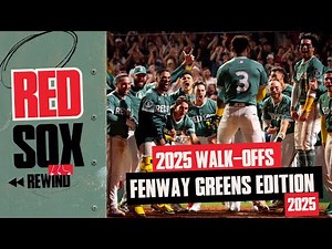 Red Sox Walk-Off Wins In Fenway Greens | Red Sox Rewind