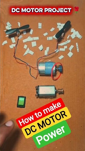 How to make dc motor project at home 🏡 #dcmotor #homemade #project