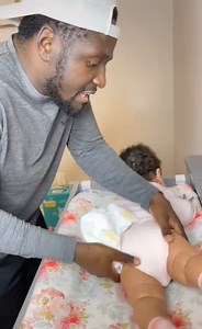 The fun and games of changing nappies