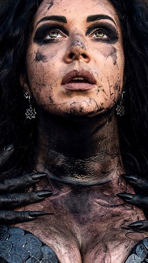 Diana Bastet on Instagram: ""Welcome To Hell", my dears🖤 Just uploaded new Metal Belly Dance video to my YouTube, made by @janehartred 🖤 Go and watch whole version. Danced with @rottingchristofficial music and resurrected, after health destruction and soul decomposition (oh gods, some human traits are often interferes with creativity...) Thanks for watching and support🖤 Halloween always famous with fears, in different ways. We all have our owns. Ghosts, height, darkness, loneliness, blood, em