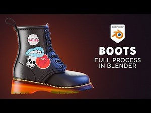Modeling and Texturing Boots in Blender 4.2 | Full process