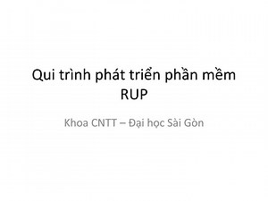Qui trình phát triển phần mềm RUP - SlideServe
