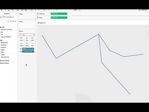 Network visualization with Tableau