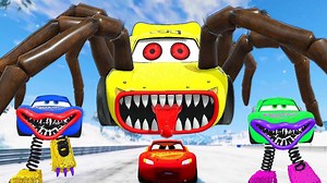 18K views · 188 reactions | Epic Escape From The Lightning McQueen Boxy Boo Eater & Spider Eater | McQueen VS McQueen | BeamNG.Drive | Beamng Game | Facebook