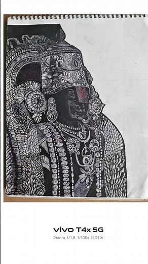 Sri Venkateswara Swamy Drawing | Most Detailed Pen Art Ever! 🎨✨