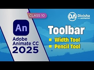 Adobe Animate CC 2025 | Complete Course | Width Tool & Pencil Tool | 2D Animation