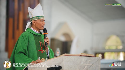 HOMILY | Eucharistic Celebration - 20th Sunday in Ordinary Time Mass Presider: Most Rev. Raul B. Dael, DD Bishop of Tandag August 17, 2025 | 8:30 am New San Nicolas de Tolentino Cathedral, Tandag City #Jubilee2025 #PilgrimsOfHope #TandagDiocese #DucInAltum #TaDSCoM ----------------------------- https://www.youtube.com/c/TandagDiocese https://www.facebook.com/TandagDiocese https://www.instagram.com/tandagdiocese https://www.tiktok.com/@tandagdiocese | Roman Catholic Diocese of Tandag
