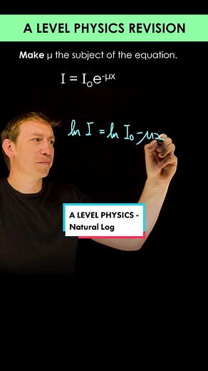 #ad Exponential rearrangement #alevelphysics #alevelmaths #physics #maths #physicsteacher #alevels2022 #learnontiktok #edutok