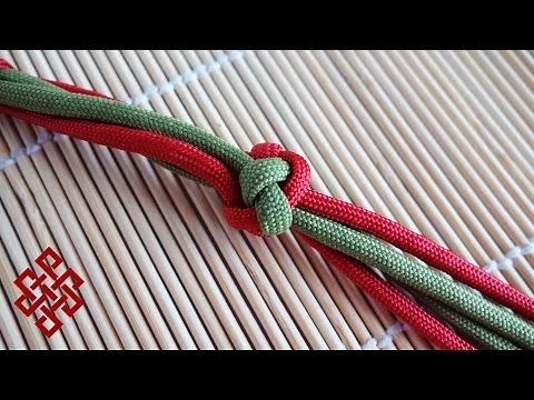 How to Make a Four Strand Footrope Knot / Four Strand Diamond Knot Tutorial