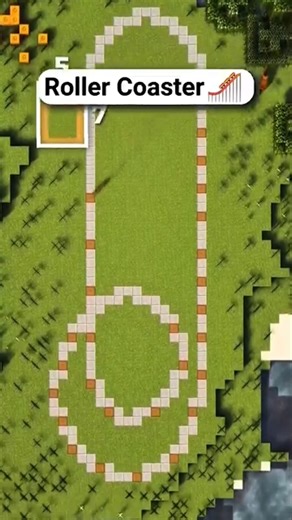 Roller Coaster [MINECRAFT BUILD]...#minecraft #viralbuild #beautiful #rollercoaster