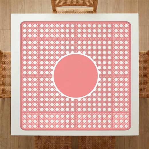 Mahjong Table Mat Coral Pink Mahjong Gift Idea Playmat Protection Underlay Neoprene Surface Tile Protector Game Accessory Square Cover Noise - Etsy