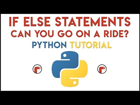 Python - IF ELSE Statements Tutorial (Ride Eligibility)