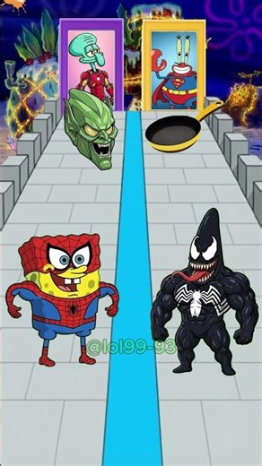 SpongeBob Spider-man vs Patrick Venom