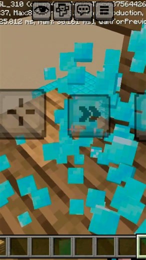 illusion in Minecraft the normal block and the small block