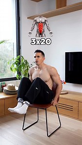 Abs chair home workout ! 🔥 @inshapenutrition @shapeyou | Tibo Inshape