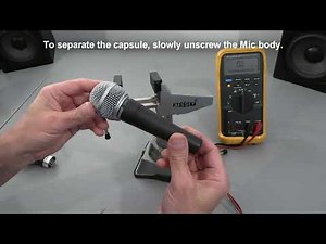 How to Test a Dynamic Microphone with a Multimeter - Basic Example