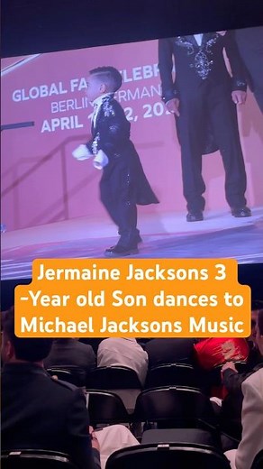 Jermaine Jacksons 3-year old son dances to Michael Jacksons Music in Berlin #shorts