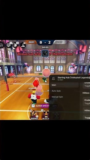 New Script Volleyball Legends Roblox #roblox #robloxscript #volleyballlegends #shorts