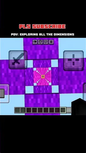 Exploring all the dimensions by falling 🌠| Minecraft bedrock