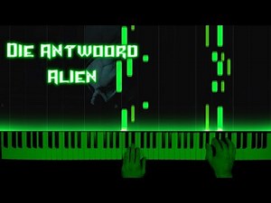 Die Antwoord - Alien - piano cover | tutorial | how to play