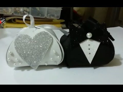 DIY - Crafts - How to Make a Wedding Gift Box + Tutorial .