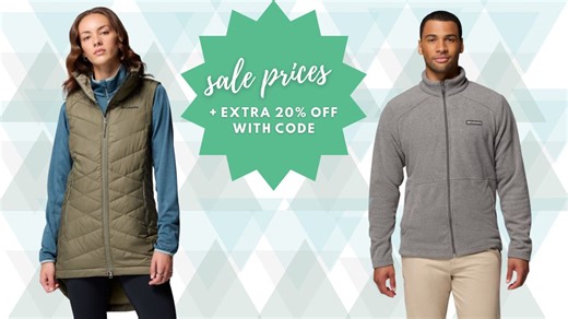 Columbia Web Specials + Extra 20% Off Promo Code