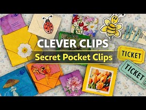 Clever Secret Pocket Clips | Hidden Envelope Paperclips for Journals