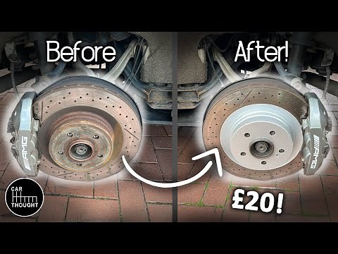 How to fix your rusty brake discs! C63 AMG DIY