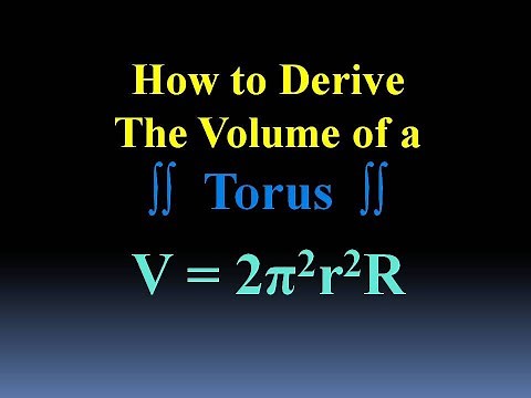 One way to Derive the Torus Volume Formula