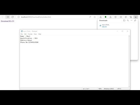 III BCA J2EE Lab Ex A8 : Servlet program to Download a file and display it on the screen