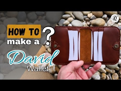 Making a men´s leather card holder STEP BY STEP (PATTERN)