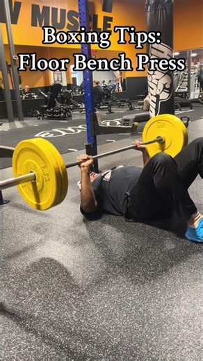 Boxing Tips: Floor Bench Press #1ststepboxing #fightprep #boxing #boxingstrategy