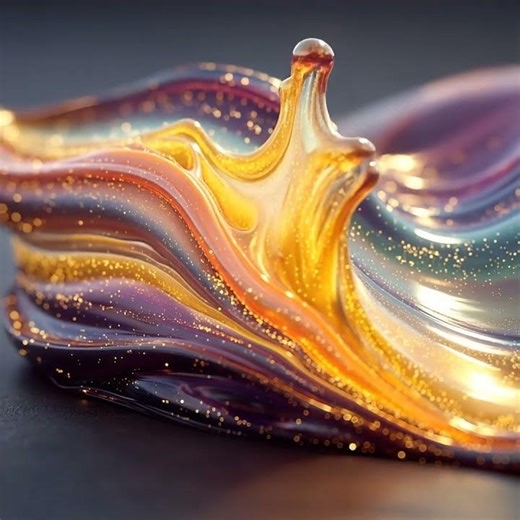 Iridescent Liquid Nebula Motion Loop