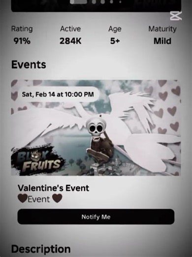 BLOX FRUIT valentine event notify me edit video Blox fruit #bloxfruit #velentineupdate #edit #video