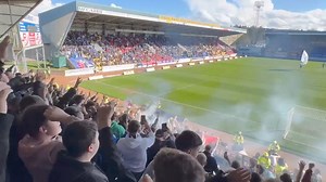 Dundee fans at St Johnstone today | Scottish Football Away Days