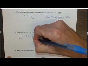 CH12Q7 Integrated Second Order Rate Law