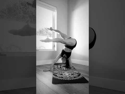 How to Yoga forearm balance strength, flexibility, focus pose. #yoga #shortvideo #fitness #yogaflow