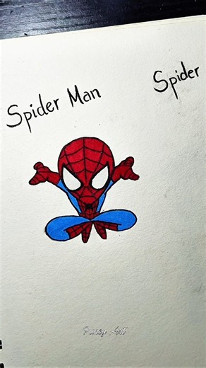 Drawing Cute Spiderman and others #spiderman #art #drawing
