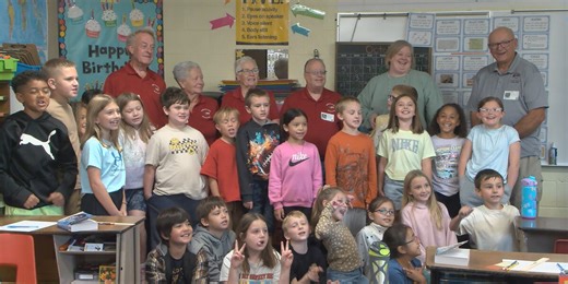 North Platte Elks Lodge Donates Dictionaries to Eisenhower Third Graders
